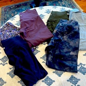 Lululemon Align leggings - the grape pair may be “Wunder” fabric